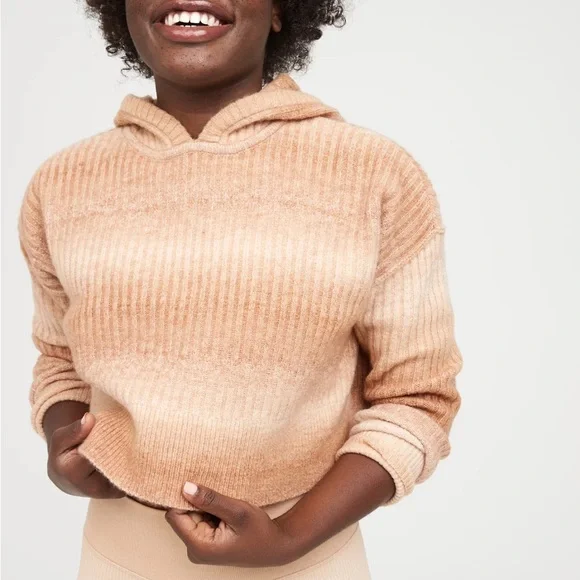 Aerie Offline Cozy Cropped Hooded Sweater - Picture 1 of 8